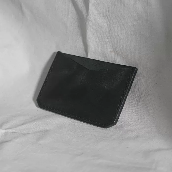 Thiết kế ban đầu tối giản màu đen thực vật da rám nắng bộ thẻ da bộ thẻ đơn giản bộ thẻ ngân hàng bộ thẻ kiểm soát truy cập bộ