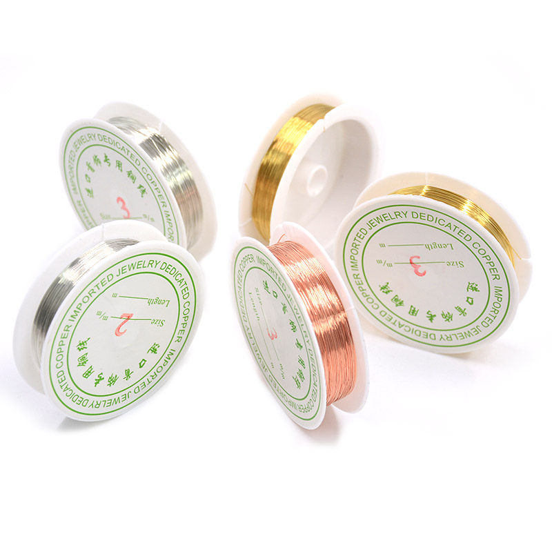 Copper Wire DIY Handmade Brass Wire 0 2 3MM 0 ornament accessories thermal shrink film hanfu ancient wind jewelry butterfly junction