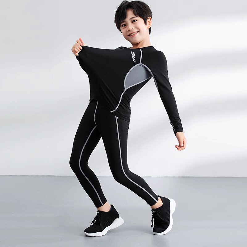 Basketball Uniform Base Layer Tights for Boys and Girls, Football Children's Tights, Training Clothes, Quick-Drying Clothes, Running and Skiing Suits