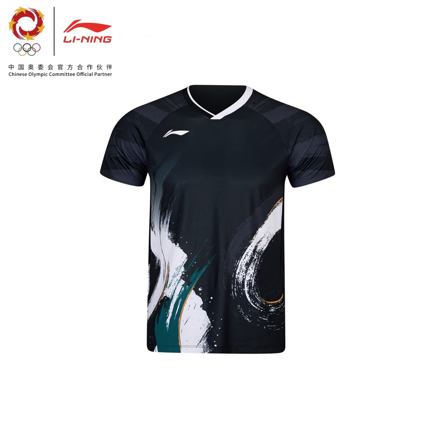 ชุดแบดมินตันสำหรับทีมเยาวชนจีน รุ่นแฟนคลับ จาก Li Ning แห้งเร็ว ระบายอากาศได้ดี แขนสั้น ใช้ได้ทั้งชายและหญิง สำหรับกีฬามืออาชีพ Aayw121