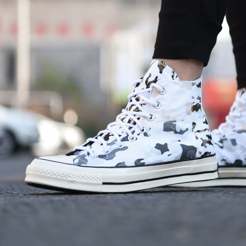 Giày converse nam nữ 2019 mới 1970S ngụy trang tiêu chuẩn Samsung khâu giày vải cao cấp giày ván 165913C - Plimsolls