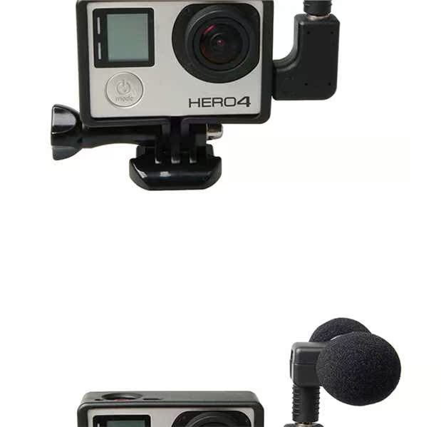 Micrô mini CHO phụ kiện máy ảnh thể thao Gopro Hero4 Hero3 + micrô ghi âm ngoài