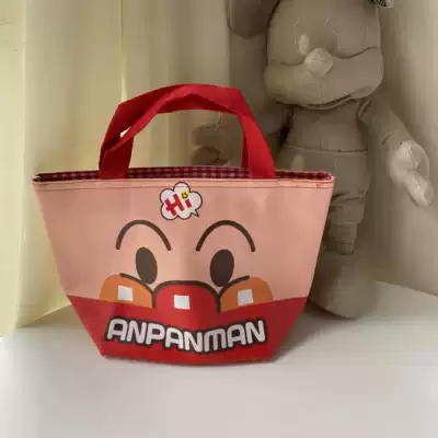 Cartoon bread Superman bento with bottle bag insulated pu waterproof Bento bag portable picnic bag