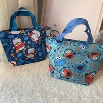 Cartoon Sesame Street Baker Duck Tote Bag Bento Bag Waterproof Hand Carrying Bag
