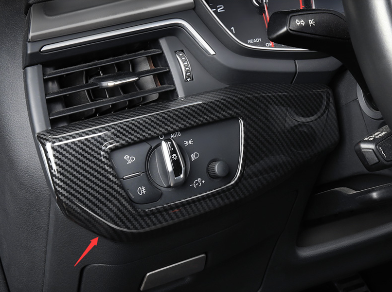 Carbon Fiber Dashboard Decorative Panel Cover Trim Fit For Audi A4 B9