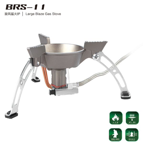 Brother Jetden BRS-11 Portable Two-piece Outdoor Camping Stove Windproof Field Gas Stove Cooker New