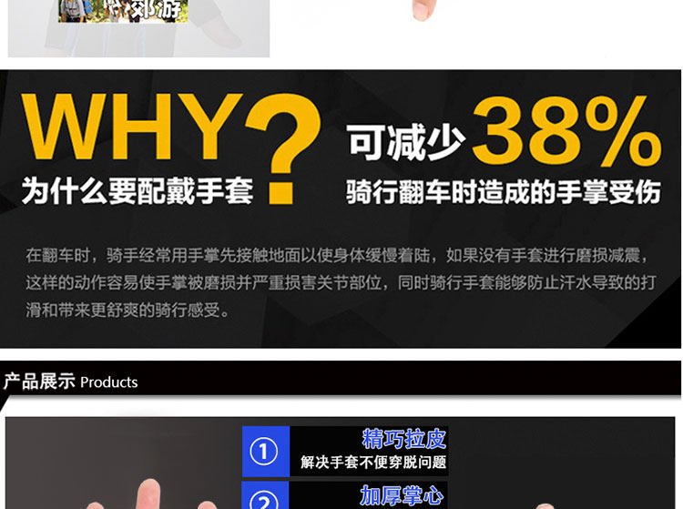 Gants de cyclisme homme - Ref 2243747 Image 8