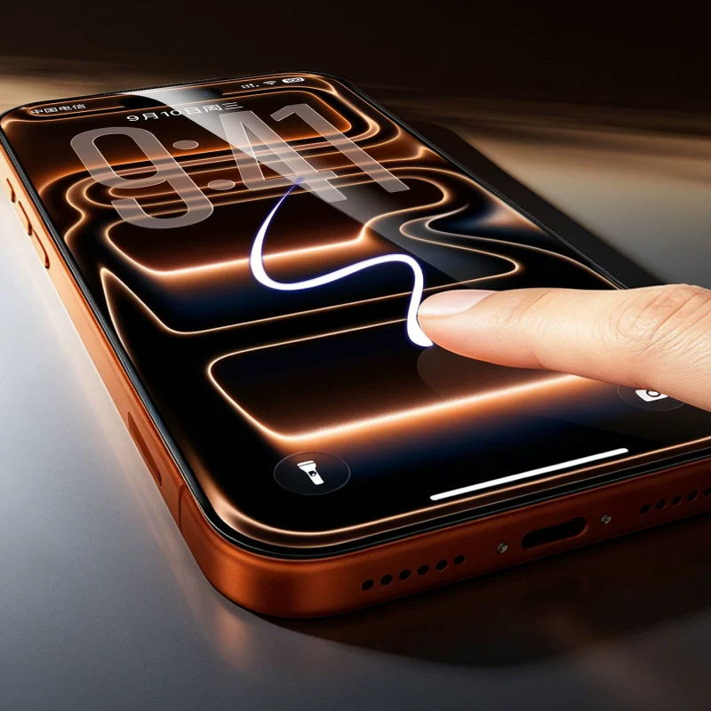 Защитная пленка TREDLUX для iPhone17ProMax, полное покрытие экрана, антипадение, пылезащита, олеофобная, водостойкая, антиотпечатки, высокая четкость, прозрачная, гладкая на ощупь, антиблик AR Corning минималистичная защитная пленка