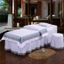 Châu Âu cao cấp bông denim salon bedspread vẻ đẹp vẻ đẹp dành riêng màu bedspread liệu pháp xoa bóp massage rắn đơn giản - Trang bị tấm