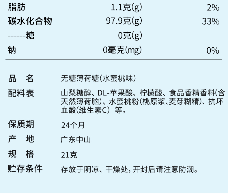 【拍6件】无糖薄荷润喉糖6盒