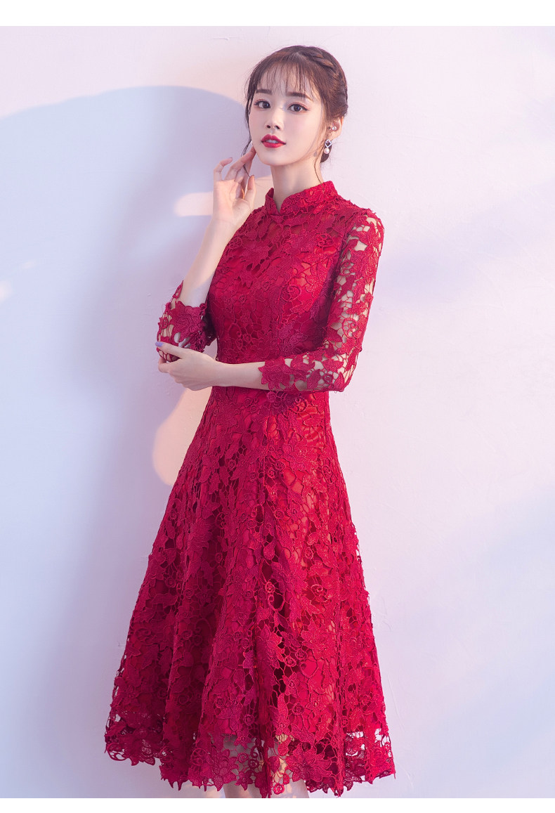 Robe de soirée manche de petale - Ref 3210717 Image 16