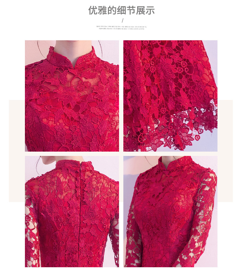 Robe de soirée manche de petale - Ref 3210717 Image 17