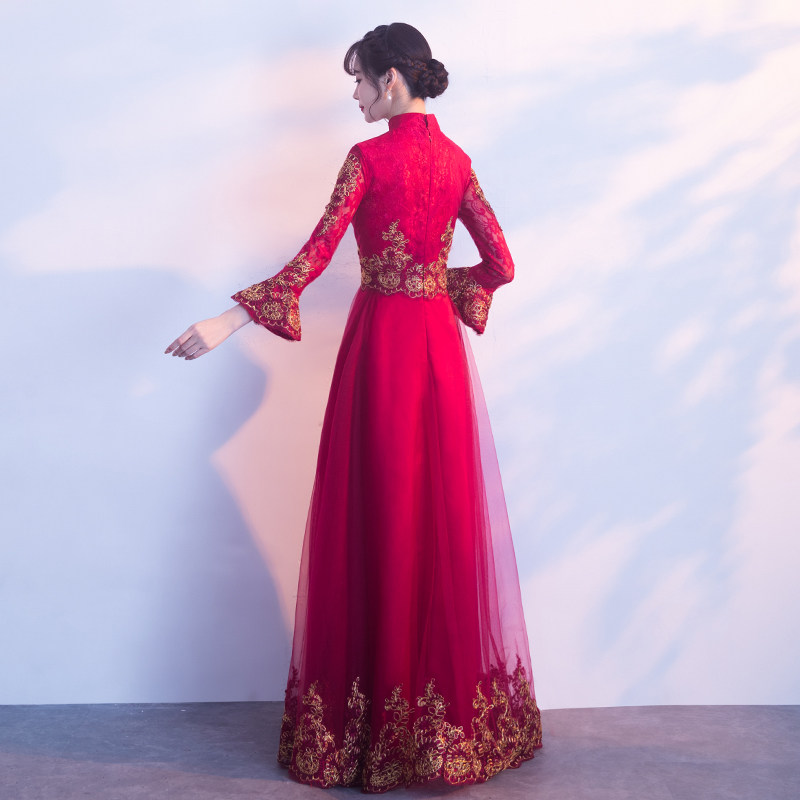 Robe de soirée manchon de cloche - Ref 3211025 Image 4