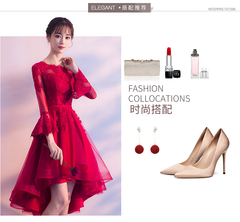 Robe de soirée manchon de cloche - Ref 3210782 Image 11