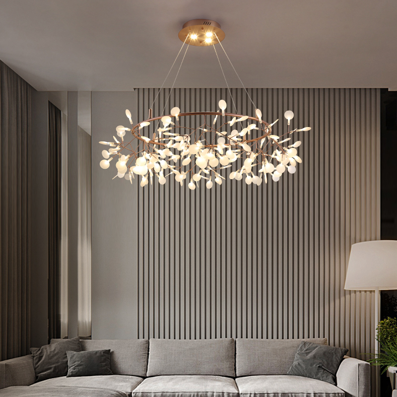 Nordic Post-Modern Light Luxury Chandelier, Simple Bedroom, Dining Room, Living Room, Personalized Creative Internet-Famous Firefly Led Lighting Fixtures Nordic Post-Modern Light Luxury Chandelier, Simple Bedroom, Dining Room, Living Room, Personalized Creative Internet-Famous Firefly Led Lighting Fixtures