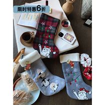 deepv vcruan 卡通猫咪企鹅节日圣诞袜挂件氛围感创意礼物装饰