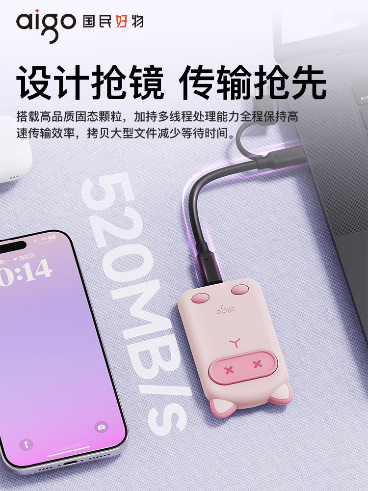 Patriot Mobile Solid-State Drive 1t High-Speed Large-Capacity Dual-Use External Storage for Mobile Phones and Computers Photo Backup Storage 2t