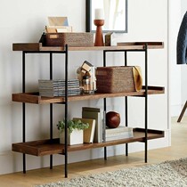 Industrial Wind Iron Art Solid Wood Bookshelves Landing Office Bookcase Display Racks Brief Living Room Containing Shelve