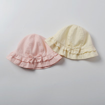 Baby hat spring and autumn female baby fishermans hat sun hat childrens sun hat boy cute super cute Korean version