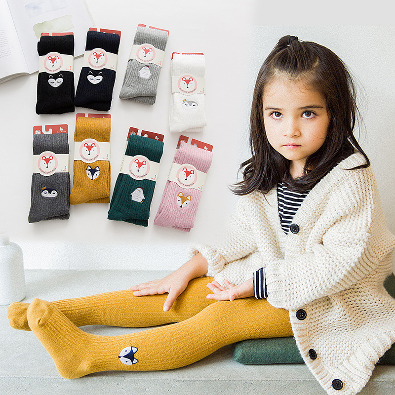 Baby Pants Socks Spring Autumn Winter Cotton 1-3-5 Year Old Girl Inner Hitch Pants Spring Autumn Pants Socks Baby Even pants