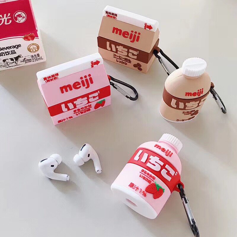 Ins Japan and South Korea Classic Chocolate Drink Airpods Pro Apple Bluetooth Headset Set 1 2nd Generation Suitable for Strawberry