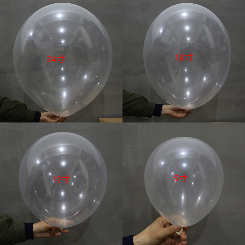 Transparent Latex Balloons 5 12 18 24 36 Inch Birthday Party Decorations Arranged Wedding Supplies Feather Sequin