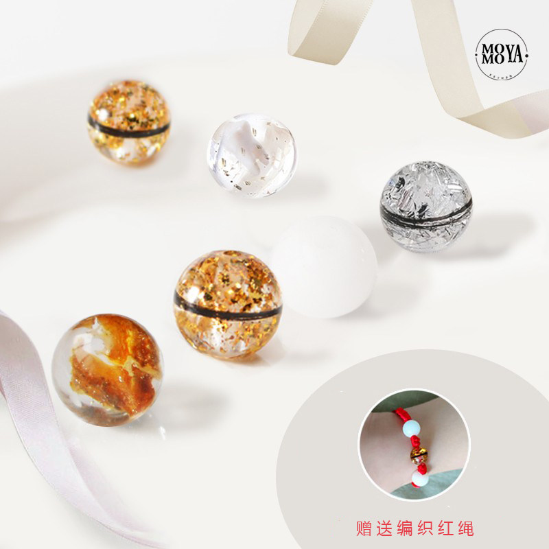 Baby fetal breast milk souvenir fetal bead diy homemade material packaged laminated cord amber accessories