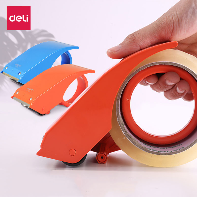 Deli tape sealer 802 tape cutter sealing tape seat warehouse baler suitable for 6 cm