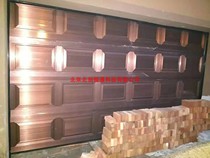 Beijing flap garage door insulation Villa courtyard electric aluminum alloy garage rolling door imitation copper folding lift door