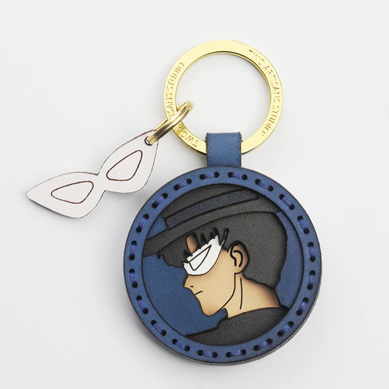 Keychain, bag handmade, Sailor Moon, genuine leather