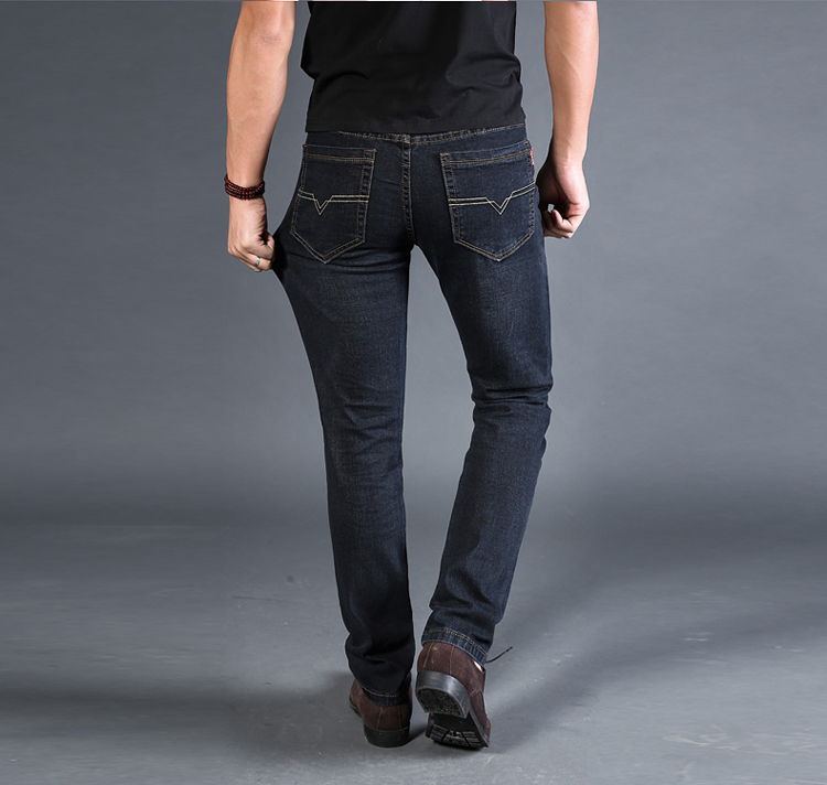 Mùa hè phần mỏng quần short denim nam năm quần lỏng thẳng người đàn ông trung niên của cha mặc giản dị nam ống túm