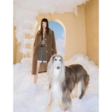 Тедди в стиле!Свободное длинное пальто из 100% шерсти