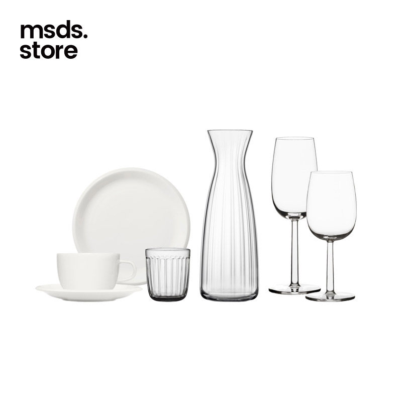 Finland iittala Itala Raami Ruimi series water glass wine glass two-piece Nordic ceramic dinner plate bowl