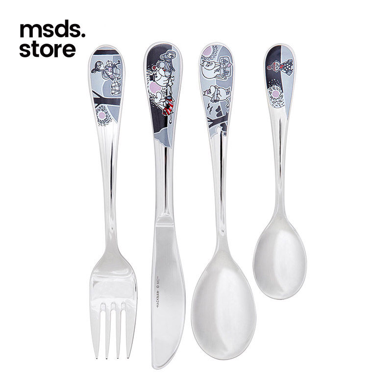 Finnish Hackman Moomin series stainless steel cutlery spoon set Nordic coffee tablespoon cream knife gift box