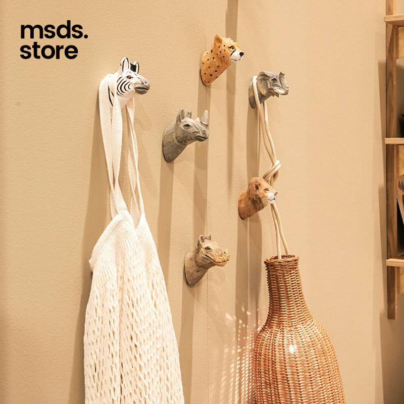 Official authorized Denmark import ferm LIVING creative hooks wood carvings hood hook bedrooms Xuanguan Decorative Hook