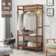 Giá treo đồ gia dụng phòng ngủ sáng tạo giá treo quần áo đơn giản hiện đại móc áo sàn đa chức năng giá treo áo gỗ - Kệ kệ treo tường thông minh