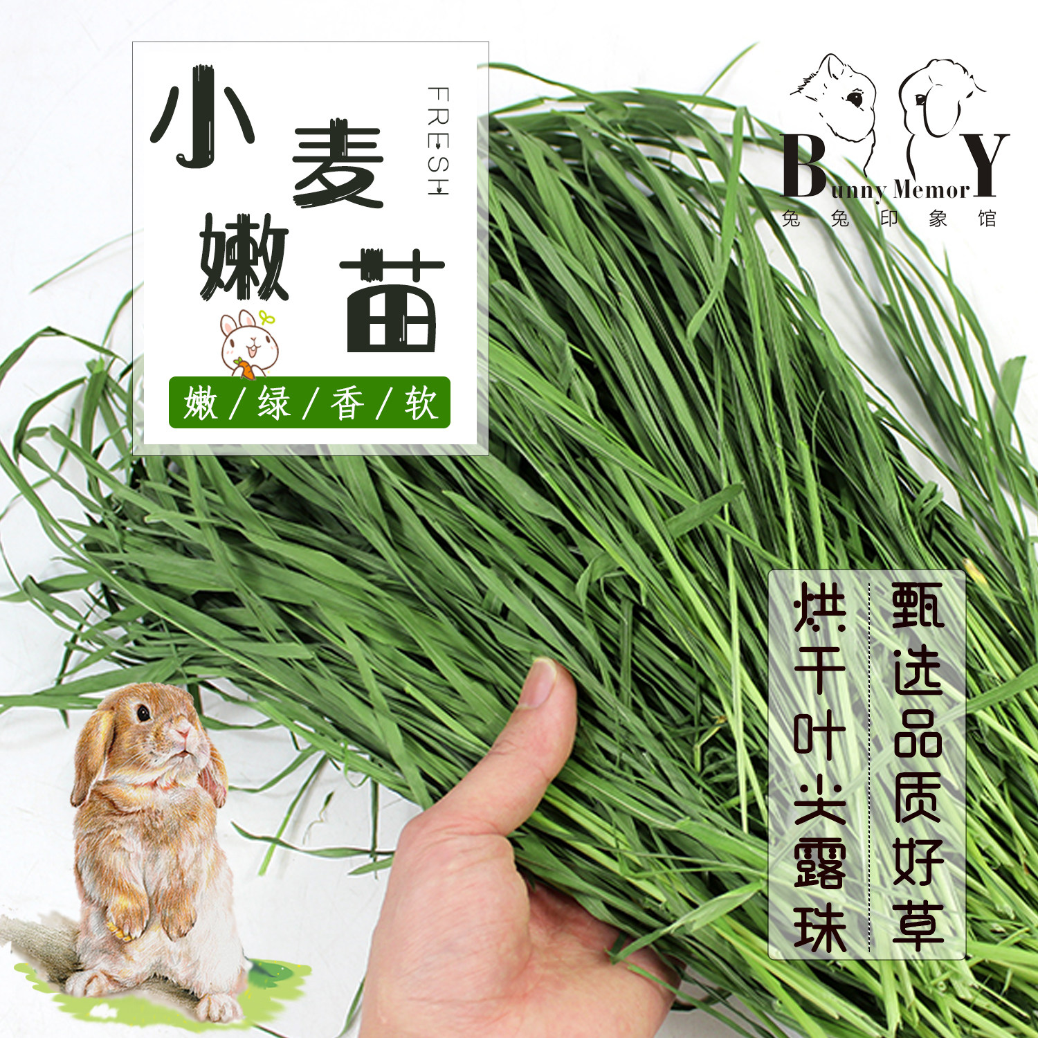 In 2022, the first crop of wheat seedlings, dried grass, rabbit and rabbit natural hair cream, rabbit chinchilla, guinea pig, hair weight 1kg
