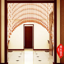 Bead curtain arc arch peach wood gourd Feng shui door curtain Living room Crystal bead curtain partition curtain Entrance Bedroom Bathroom