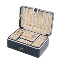 High-end jewelry storage box necklace earrings earrings earrings bracelet exquisite jewelry gold jewelry large capacity box