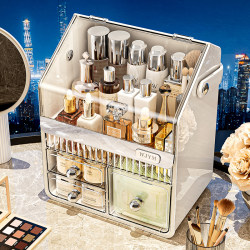 Cosmetic Storage Box, Desktop High-End Style, 2025 New Model, Dressing Table, Skin Care Products, Acrylic Dust-Proof Storage Shelf