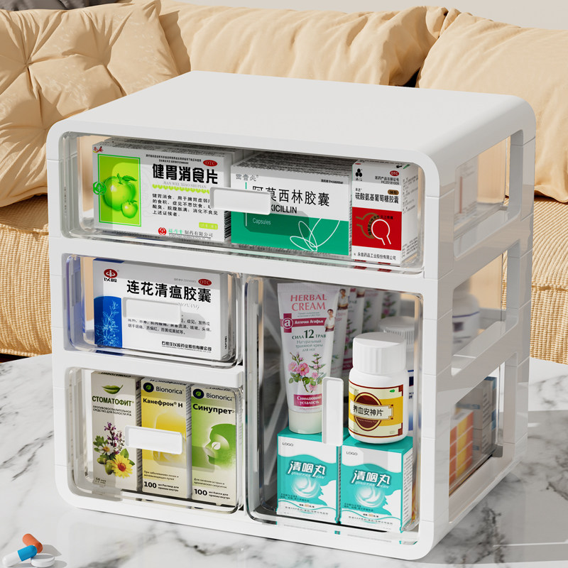 Star Superior Drug Box Home Clothing Home Drawer Multilayer Large Capacity Drug Finishing Box Home Medication Intake Box-Taobao