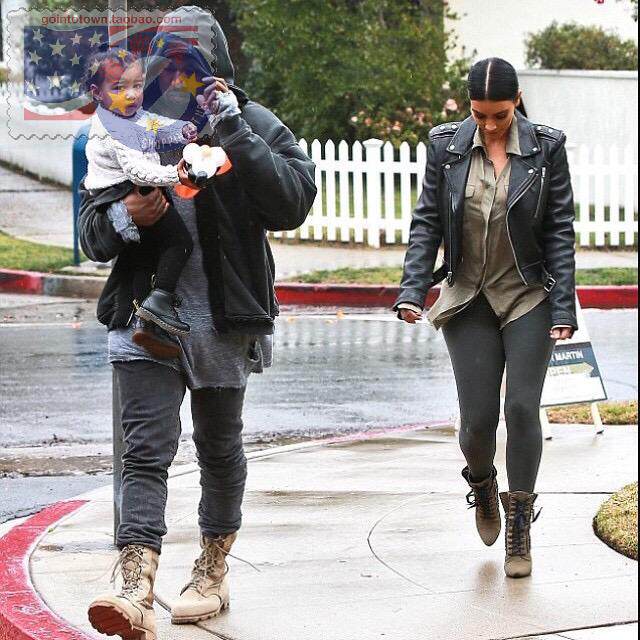 kanye wearing desert boot