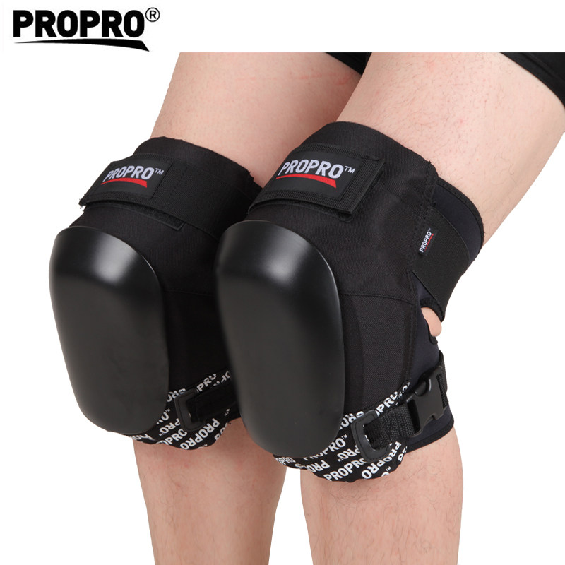 PROPRO thickened roller skating board U-shaped pool knee pad long board knee pad brush street road long board hard shell knee protector
