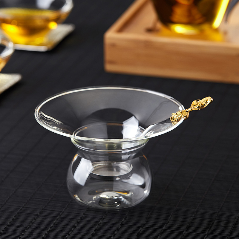 Glass Tea Leak Tea Filter Thickening Heatproof Justice Cup Upmarket Tea Tea Sea Single Home Day Style Sub-Tea Instrumental Suit-Taobao