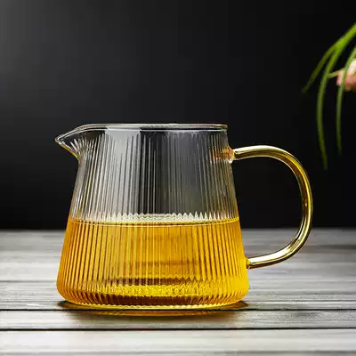 Glass Road cup large thick thick heat-resistant high temperature tea leak one set household Japanese Tea Sea filter tea divider