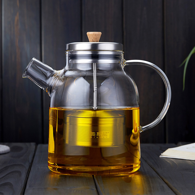 Glass cooking teapot resistant high temperature large capacity electric pottery special kettle old white tea cup set