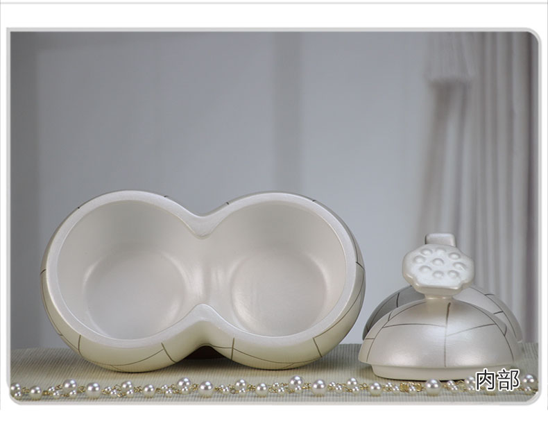 Great well satisfied receives candy jar dried fruit box storage tank creative ceramic pot candy box to receive a case of household living room