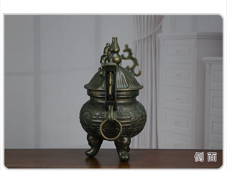 Sitting room porch study imitation bronze gossip innovate Chinese style household decorations rich ancient frame archaize ceramic antique pendulum