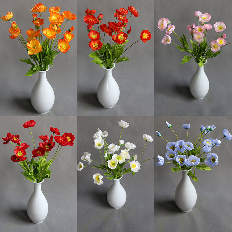 New emulated silk floral Yu Beauty flower Flocking Flowers Wedding Celebration Fake Flowers Wedding Iron Art Props Decorate Flowers