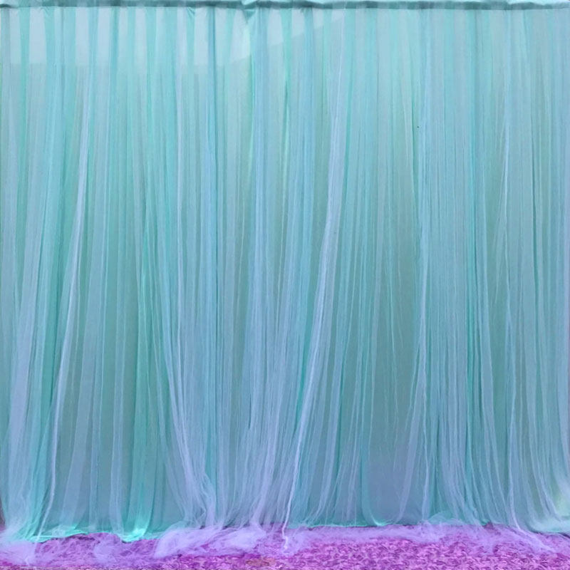 2021 New wedding dance background yarn new wedding net gauze birthday dessert background